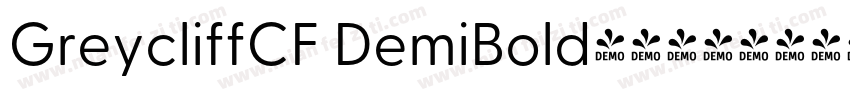 GreycliffCF DemiBold字体下载字体转换